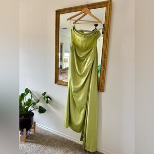 NWT - Elegant Lime Green Maxi Dress